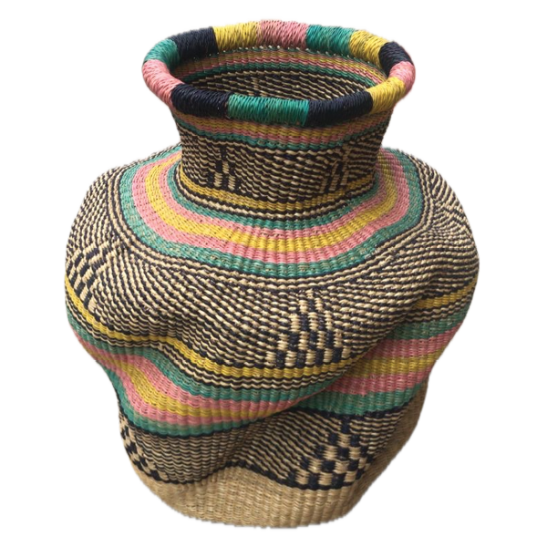 Bolga Flower Pot Basket - 14" Tall