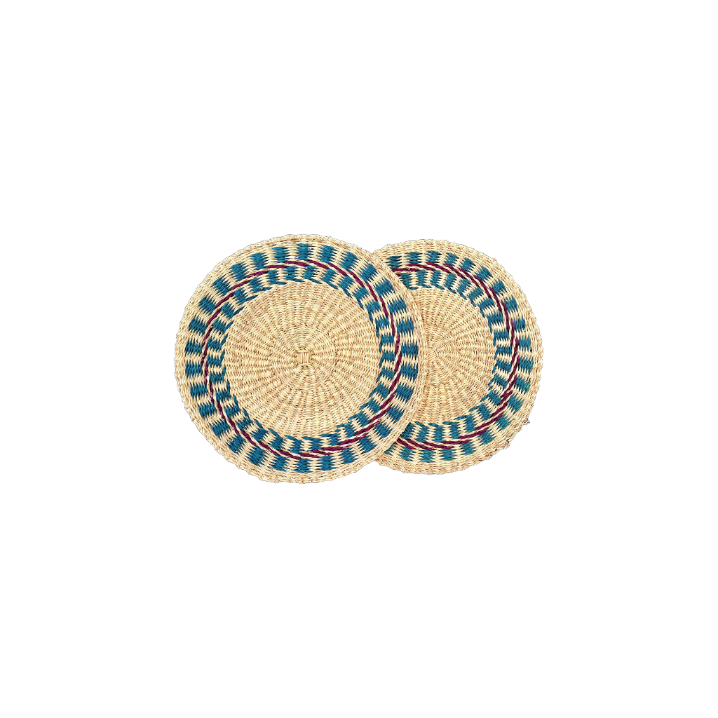Azure Bloom Placemats- Set of 2