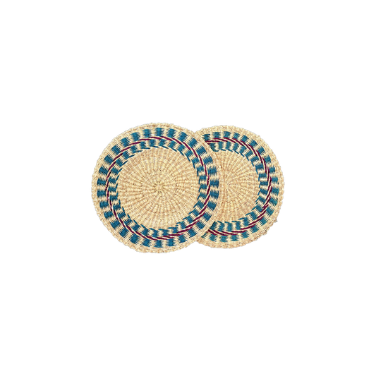 Azure Bloom Placemats- Set of 2