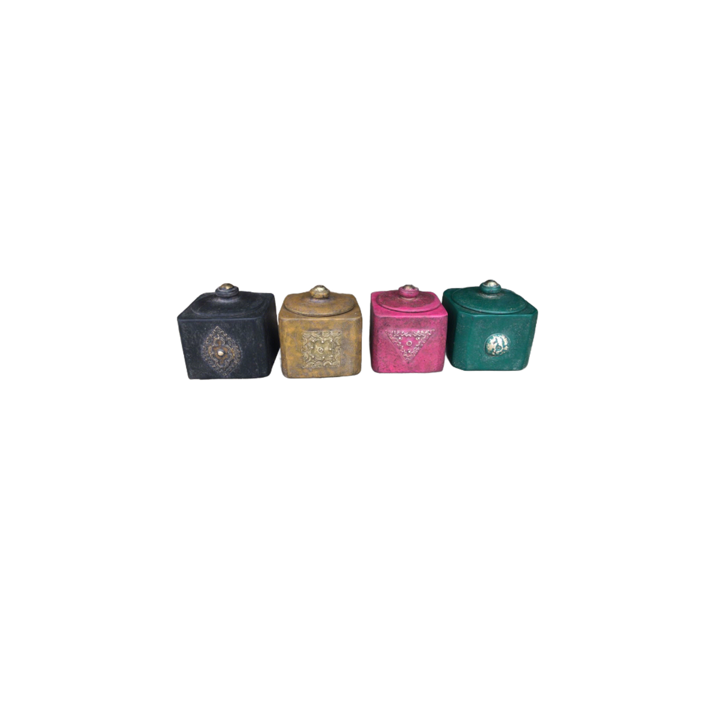 Mirabel Sese Wood Boxes- Set of 4